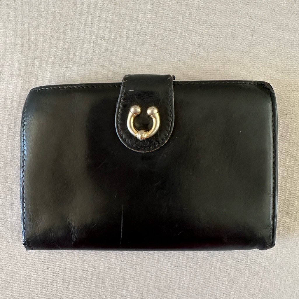 Gucci Black Leather Compact Wallet